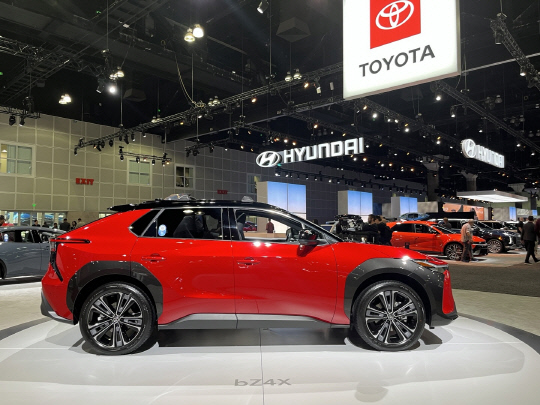 도요타 전기차 BZ4X. 장우진 기자